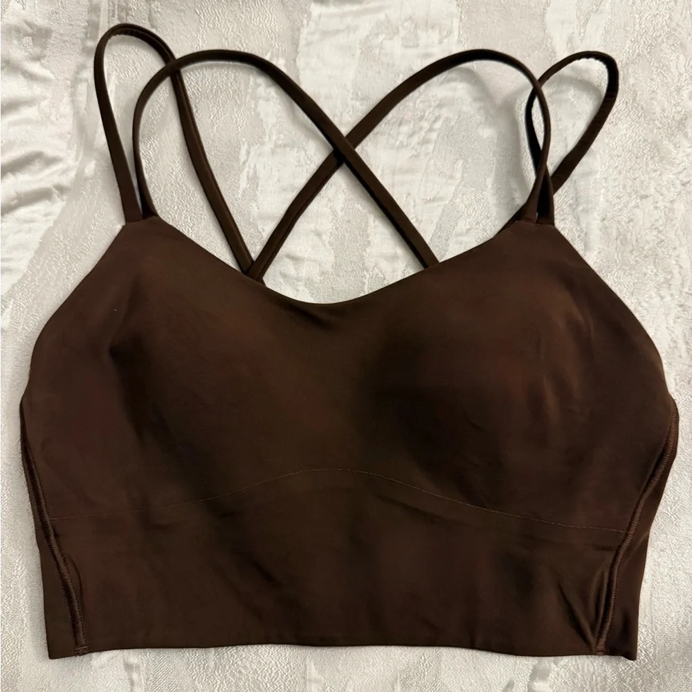 Lululemon longline cloud bra Java size 6 - Picture 2 of 4